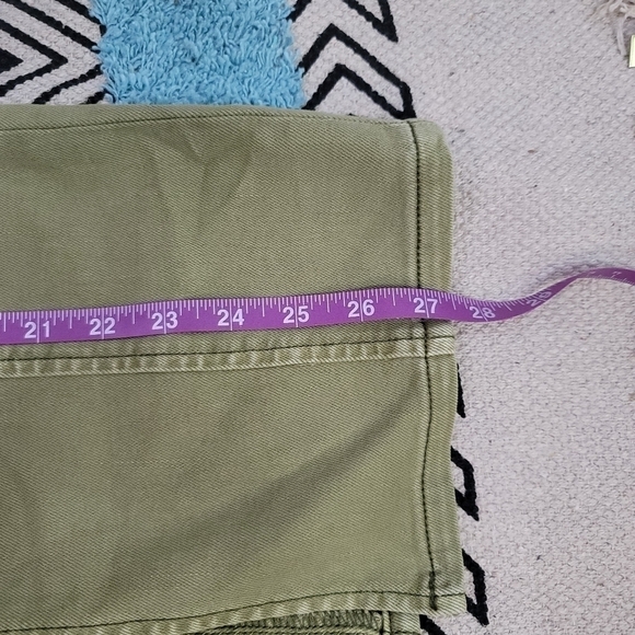WE THE FREE OLIVE GREEN DENIM MIDI SKIRT, SZ 25 - Picture 9 of 9